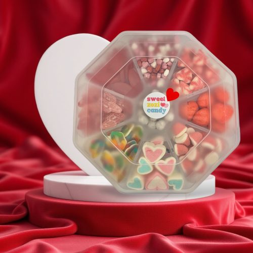 Szerelmes cukorka tál 